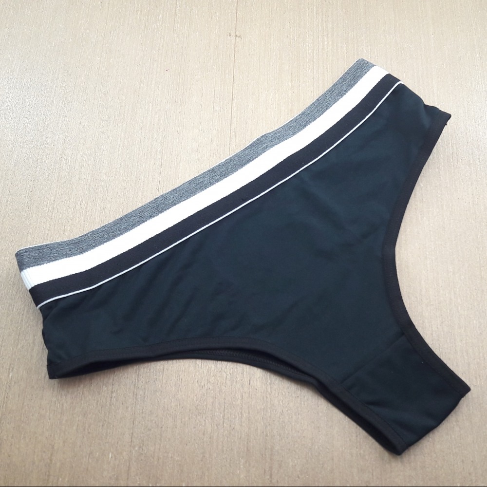 Cala Bsica Cs Elstico Tricolor Preto