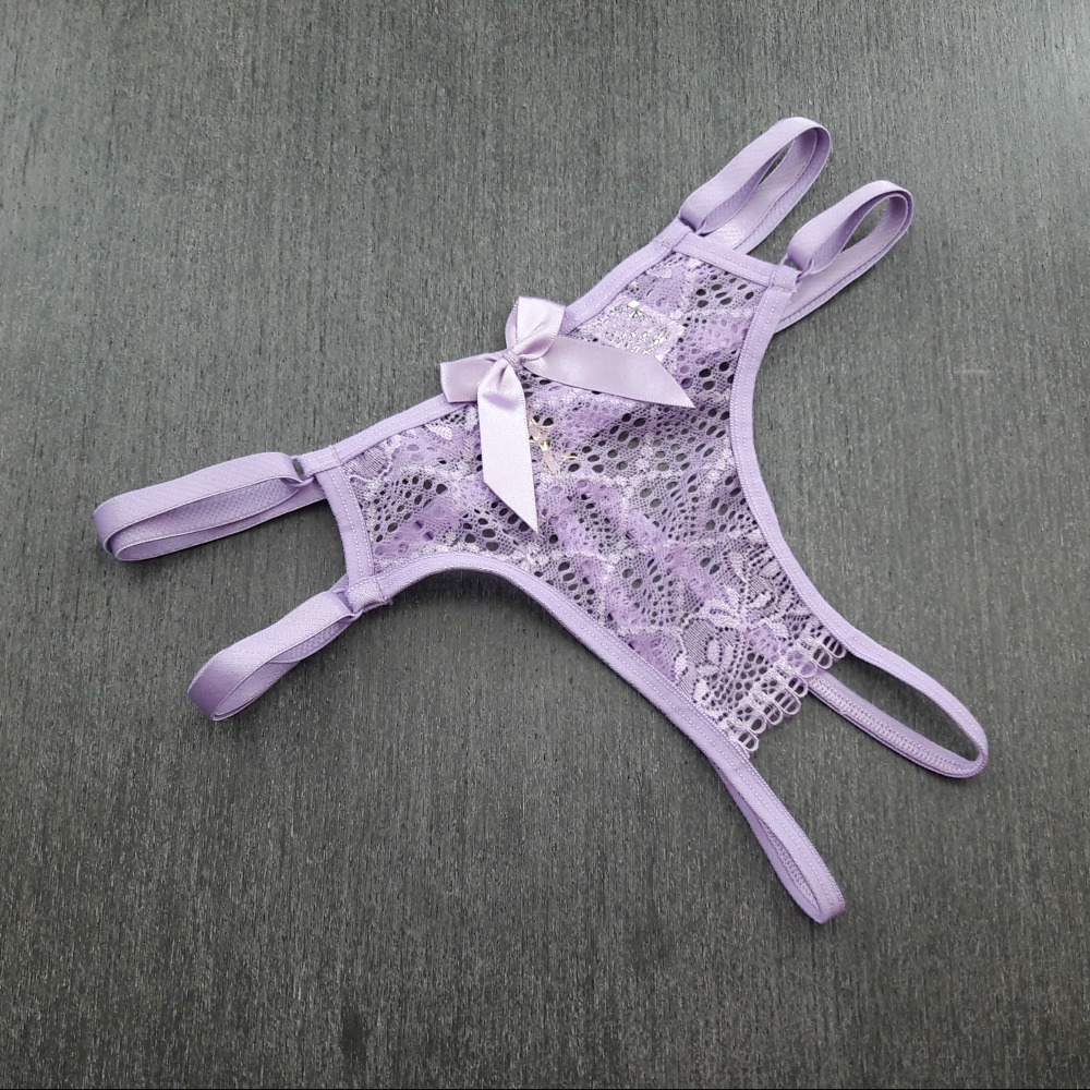 Tanga Sexy Fio de Strass Lavanda