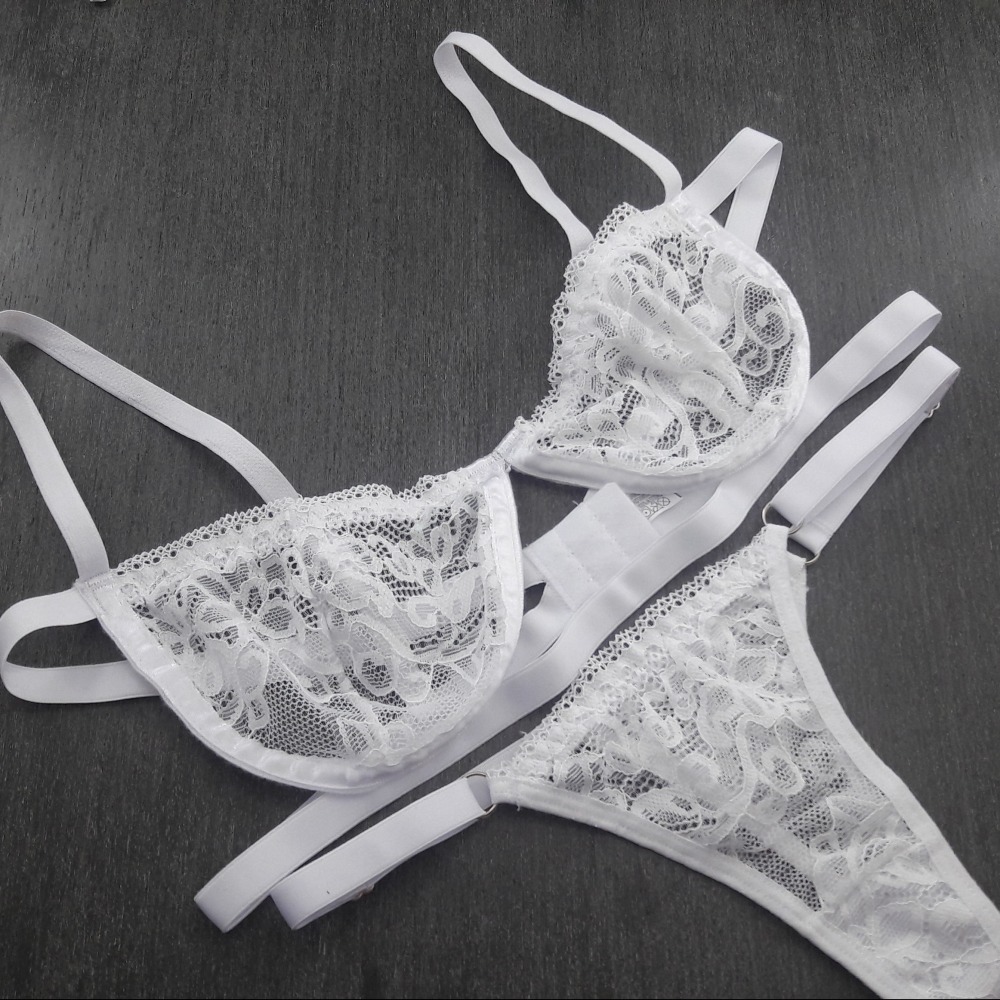 Conjunto Divina com Arco e Renda Branco