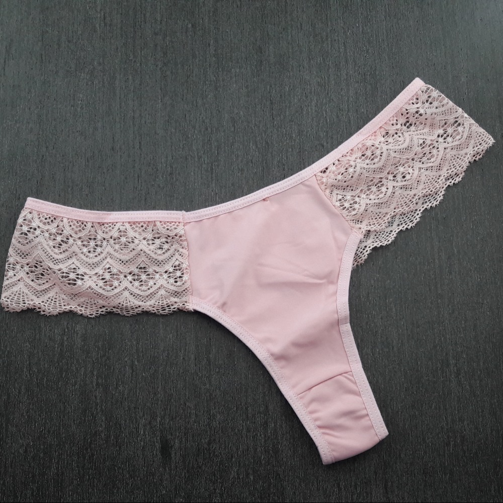 Calcinha com Renda Lateral Rosa Beb