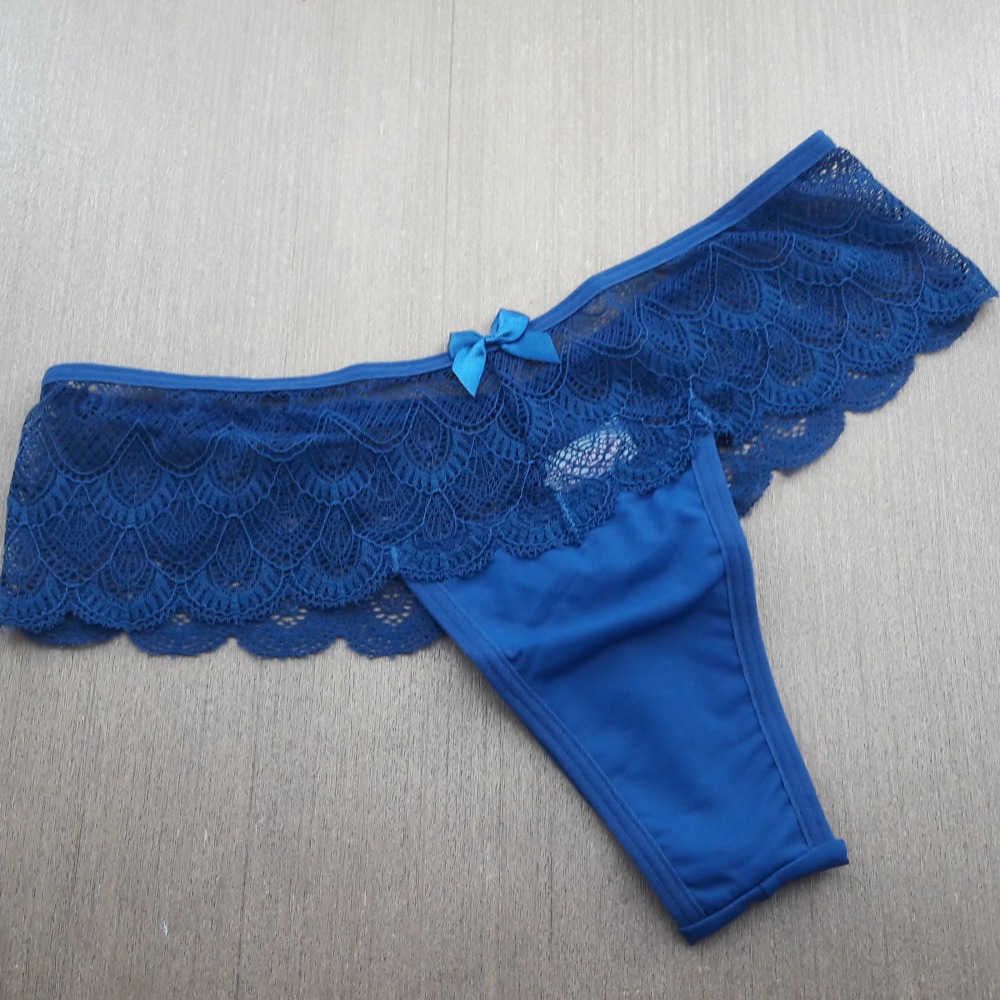 Tanga Fio Duplo em Microfibra Cs Renda Atalaia