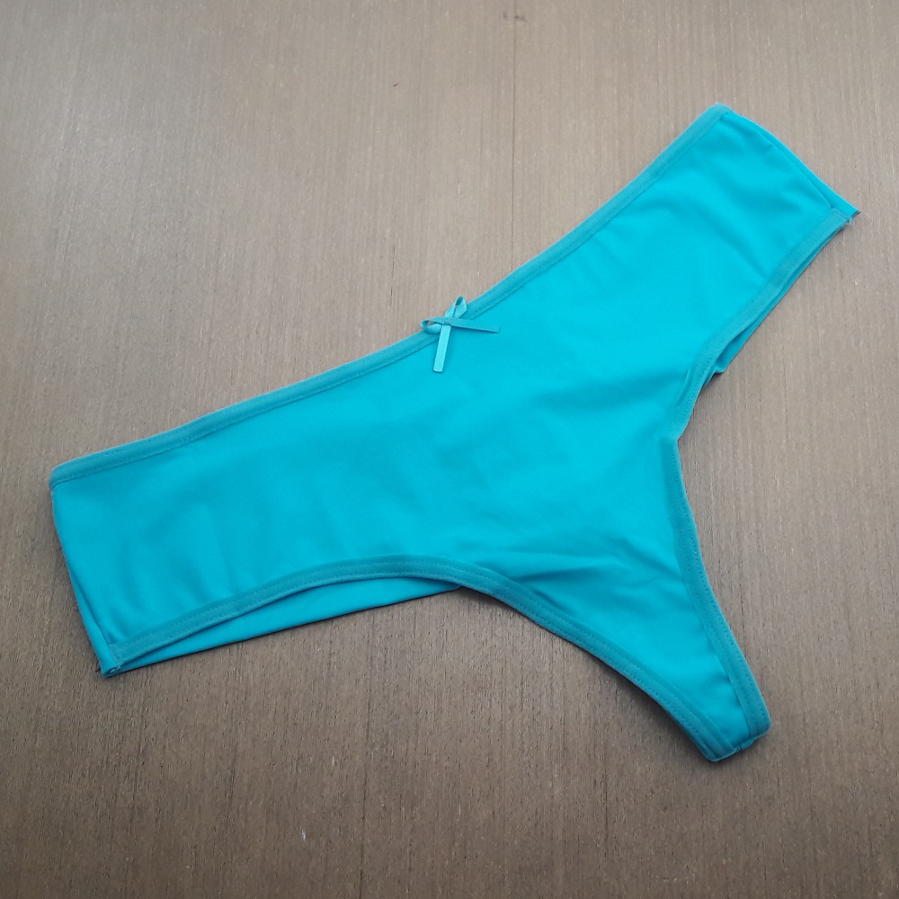 Tanga Fio Duplo em Microfibra Verde Tame