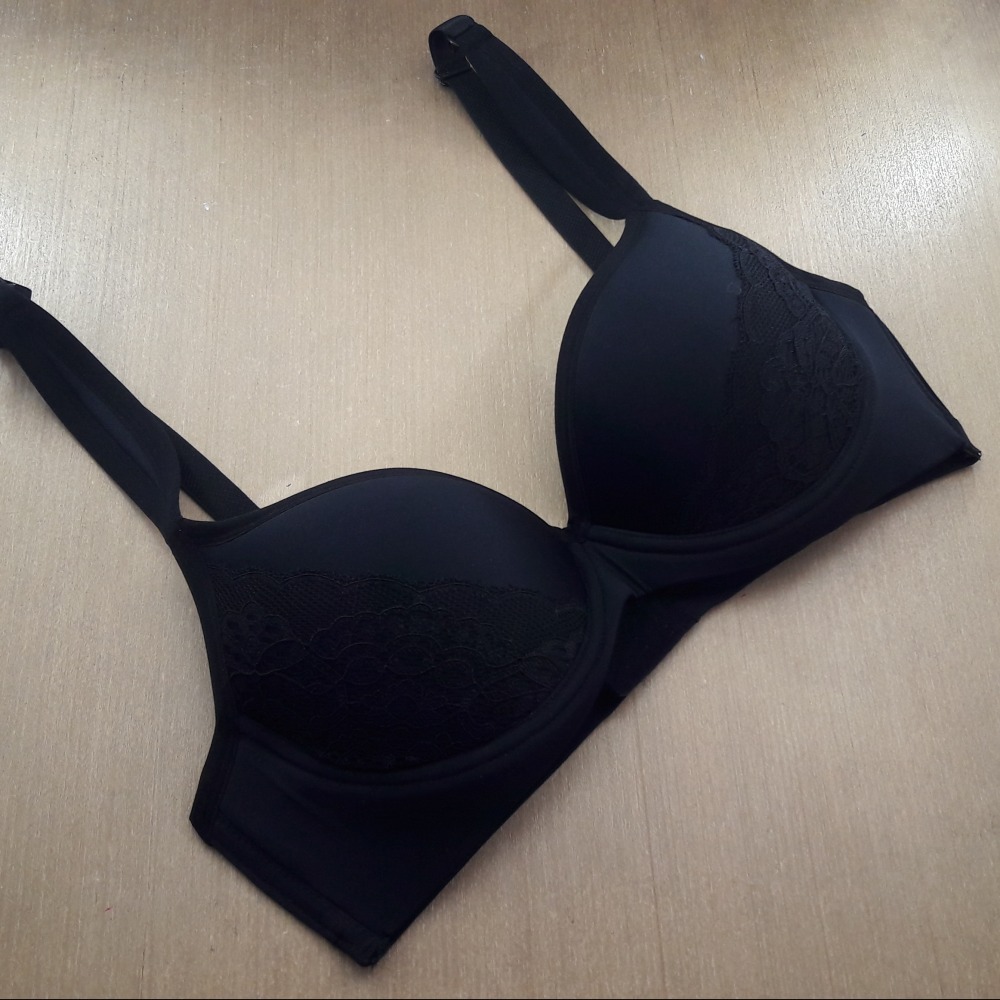 Suti Plus Size com Bojo e Espuma Preto