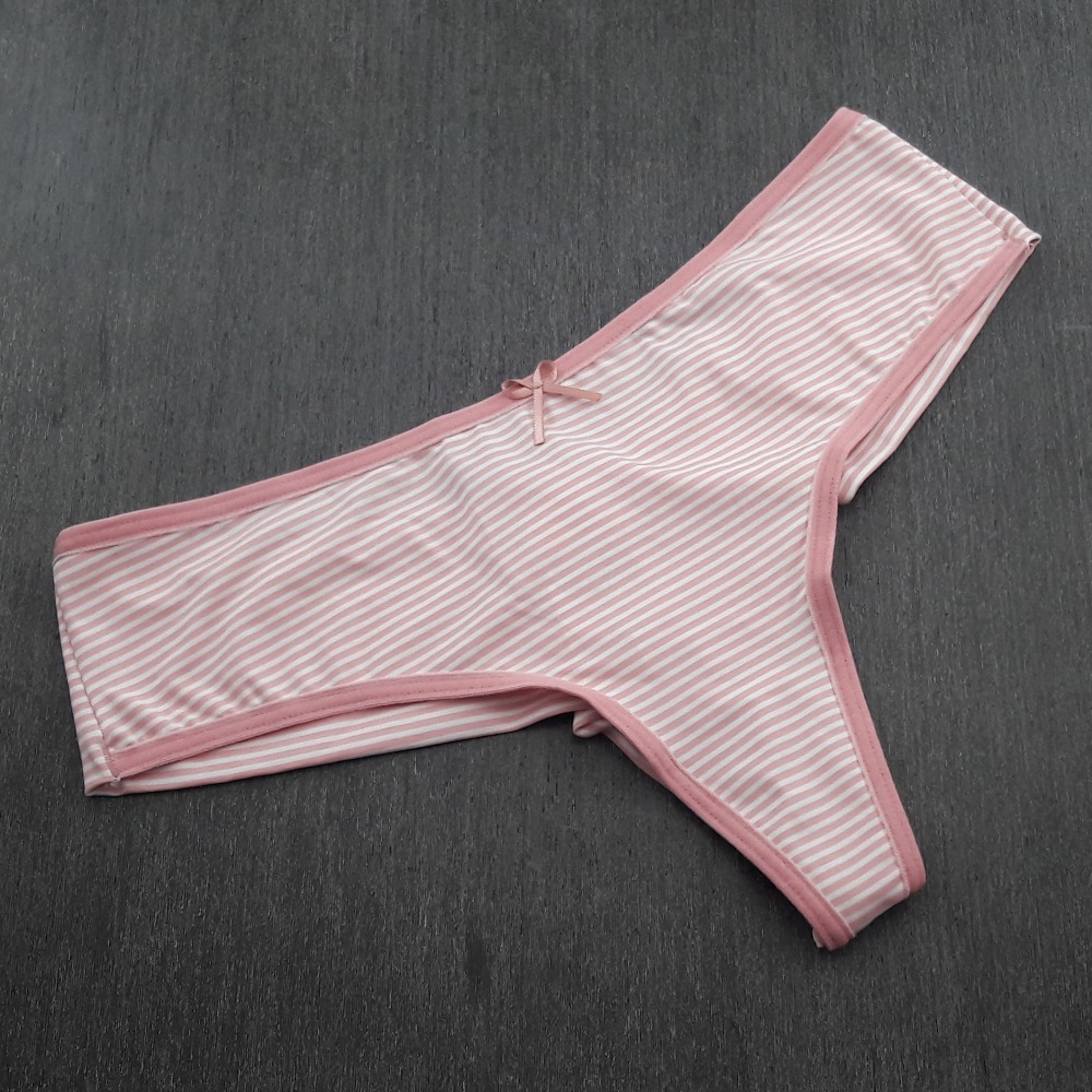 Tanga Fio Duplo em Microfibra Vis Romance/ Listras