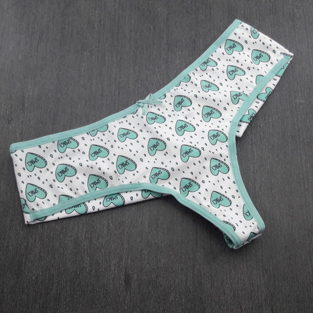 Tanga Fio Duplo em Microfibra Vis Erva Doce/Corao