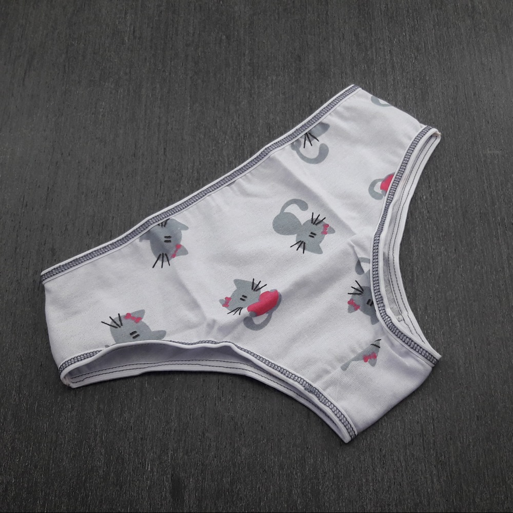 Calolinha Infantil Estampas  Vis Branco/ Estampas Variadas