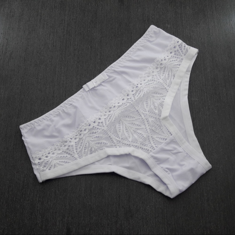 Cala Microfibra e Renda Branco