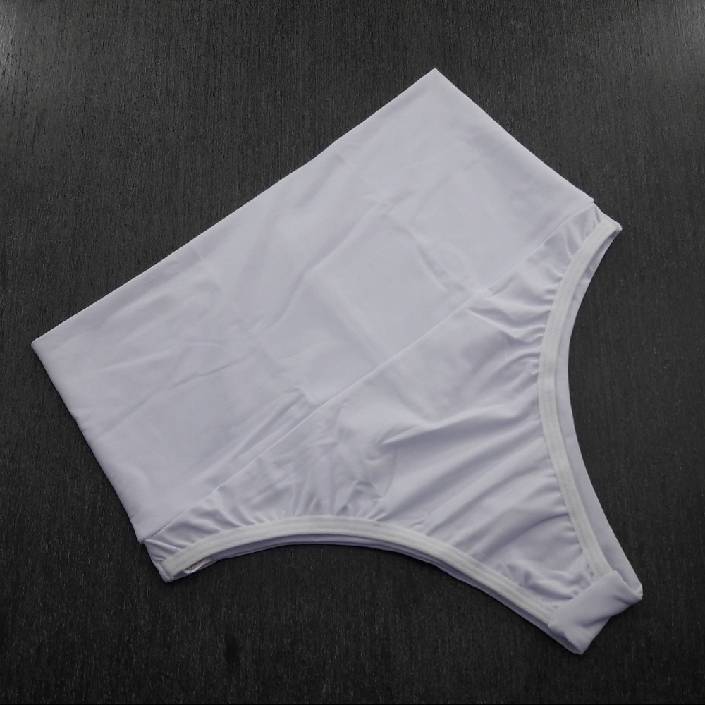 Calcinha Microfibra Cós Alto Duplo Branco Calcinha Microfibra Cós Alto Duplo Branco