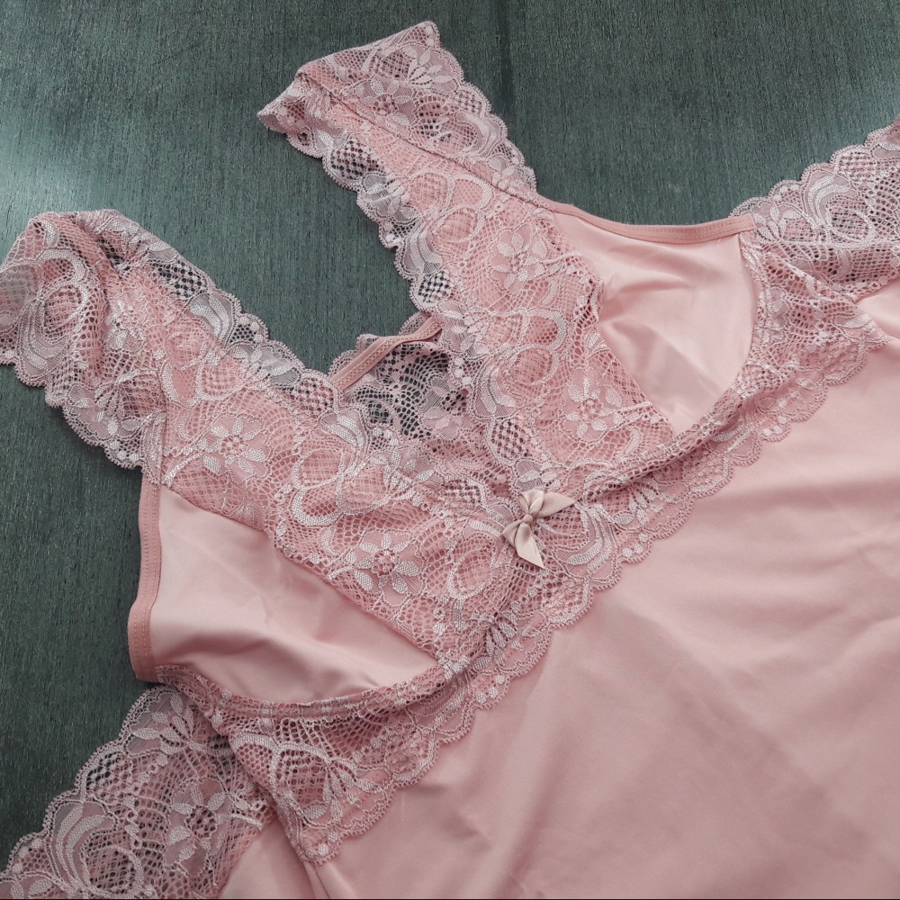 Camisola Manguinha Rendada Romance