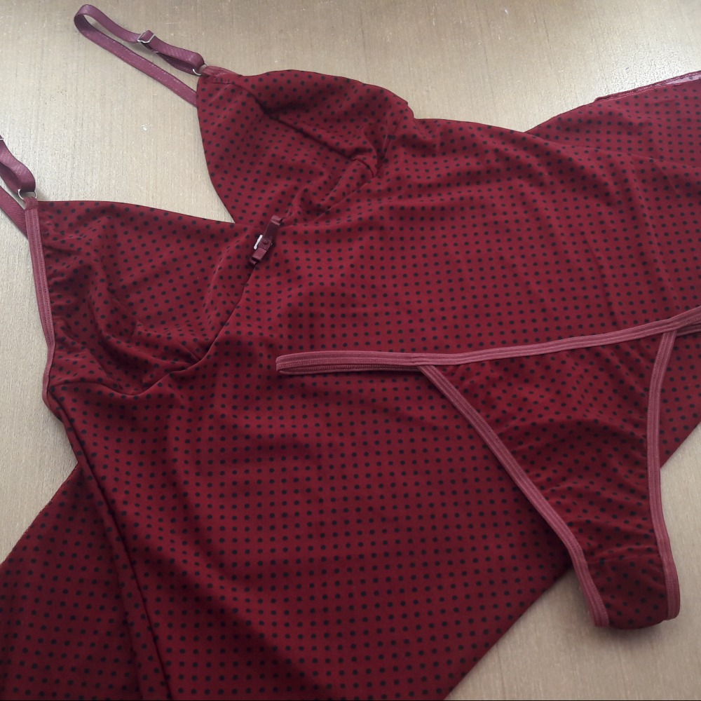 Camisola Sandy Vinho/Po Preto