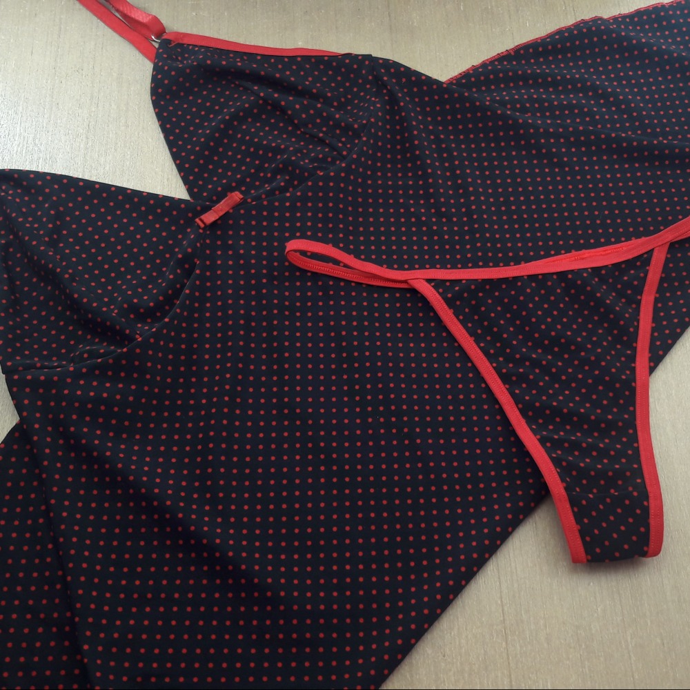 Camisola Sandy Preto/Po Vermelho