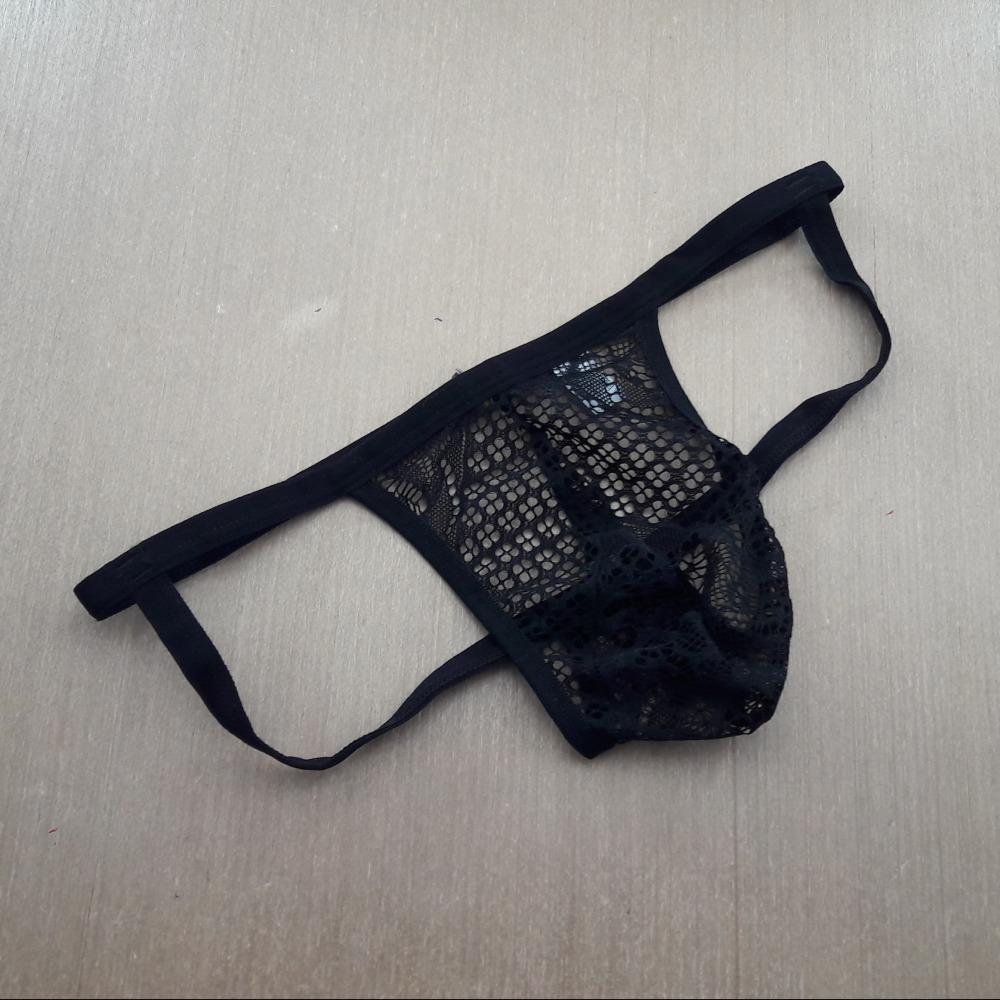 Cueca Jocker Renda Preto