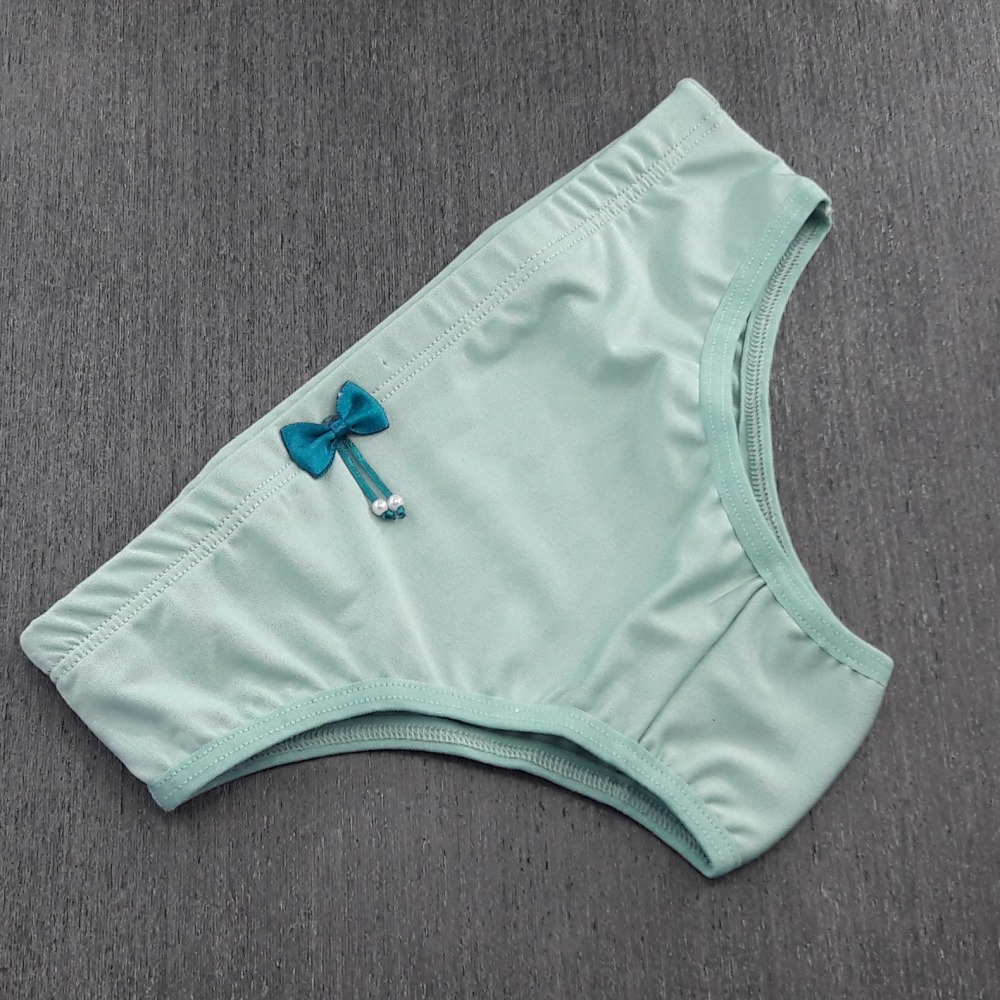 Calcinha Infantil em Microfibra de Polister Erva Doce
