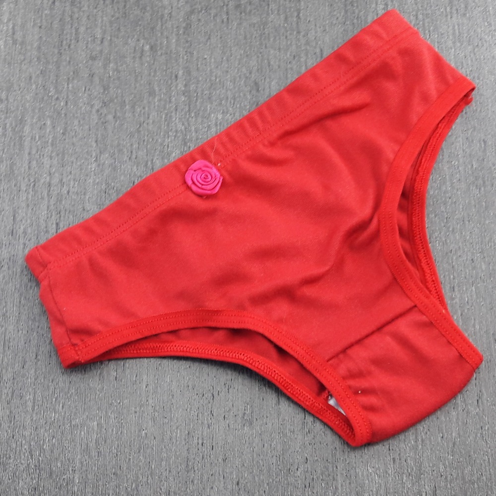 Calcinha Infantil Suede Rubi