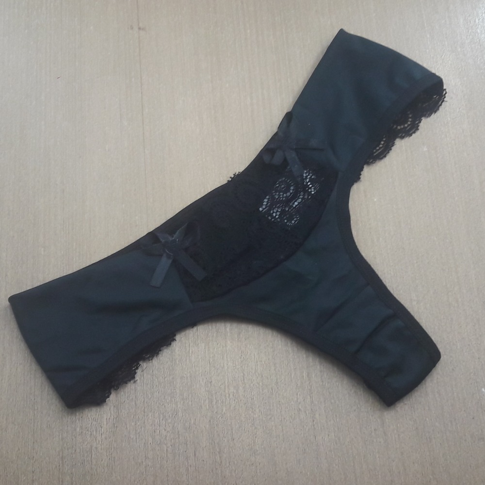 Tanga Fran Fio Duplo Preto