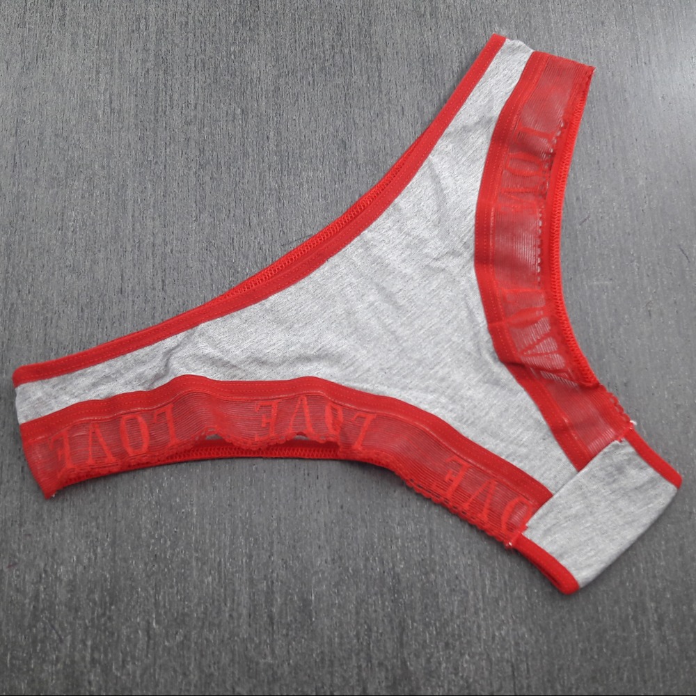 Calcinha Love Bsica Vis Vermelho/Mescla