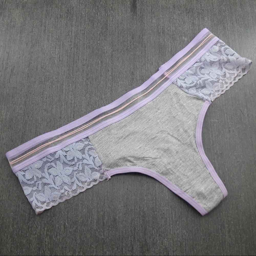 Tanga Cavada com Renda Lateral Vis Lavanda