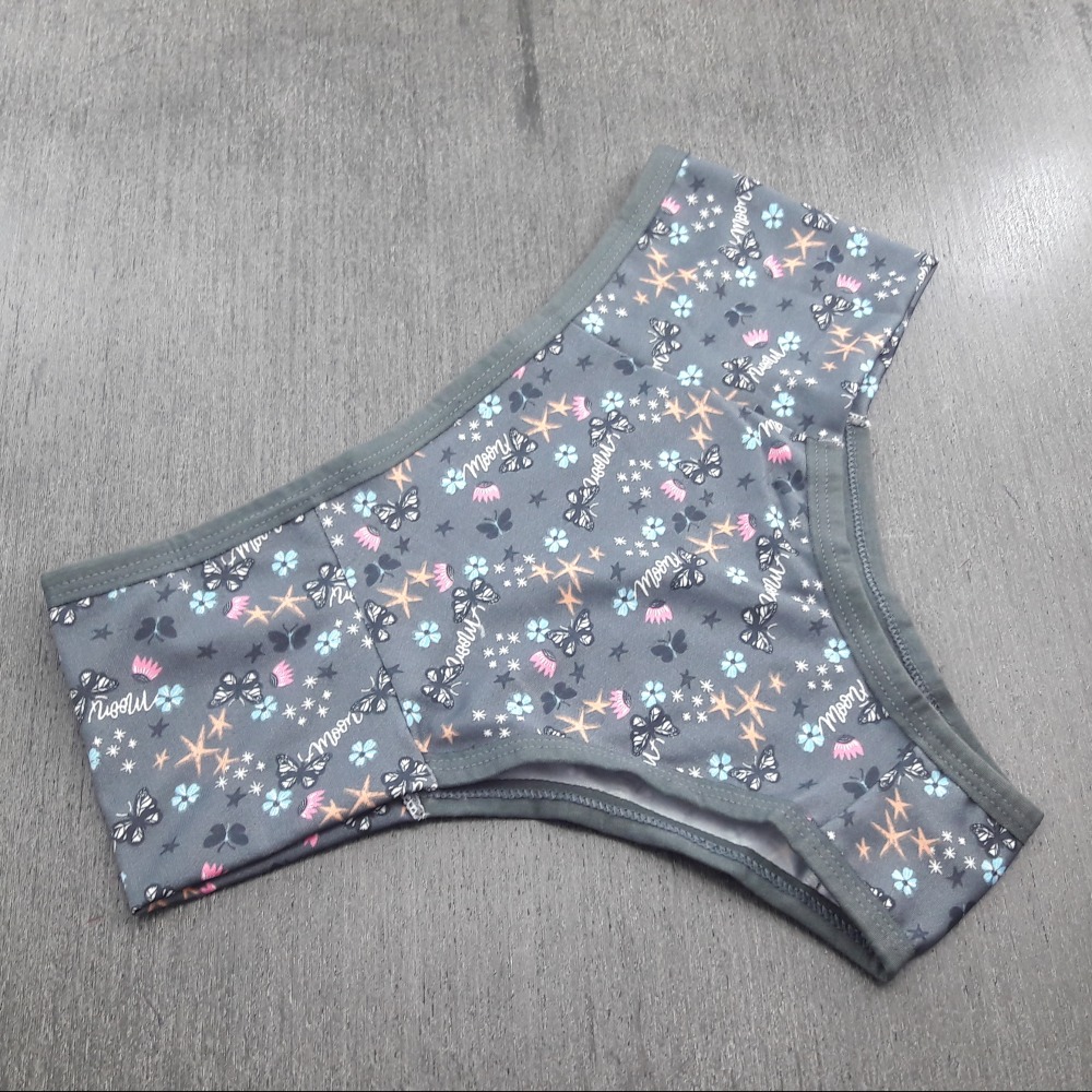 Calcinha Ana Microfibra Estampas Vis Chumbo/ Estampadas Variadas