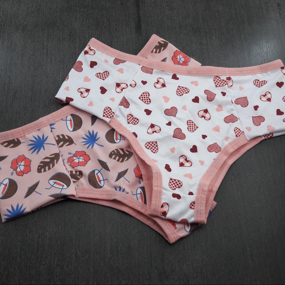 Calcinha Ana Microfibra Estampas Vis Romance/ Estampadas Variadas