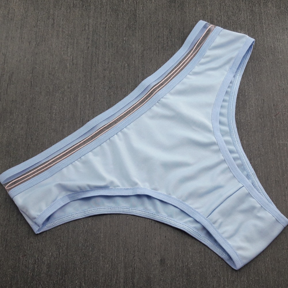 Calça Básica com Cós Transparente Azul Bebê Calça Básica com Cós Transparente Azul Bebê