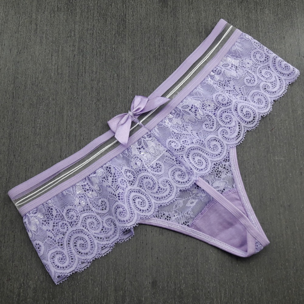 Tanga Fio Cintura Transparente Lavanda
