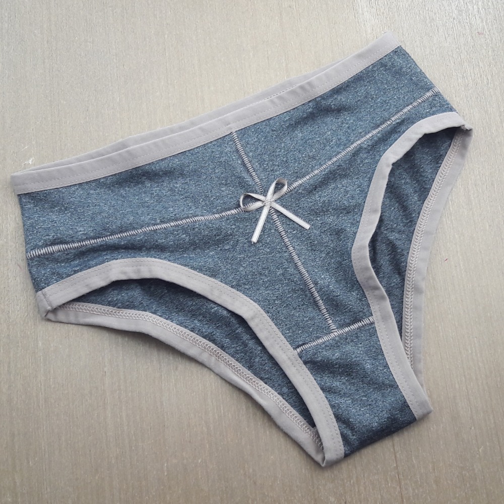 Calcinha Mescla Modelagem Conforto Chocolate/Mescla