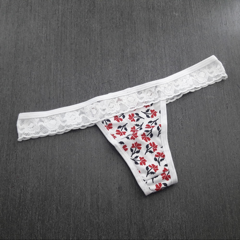 Tanga Fernanda Vis Branco/Estampas Variadas