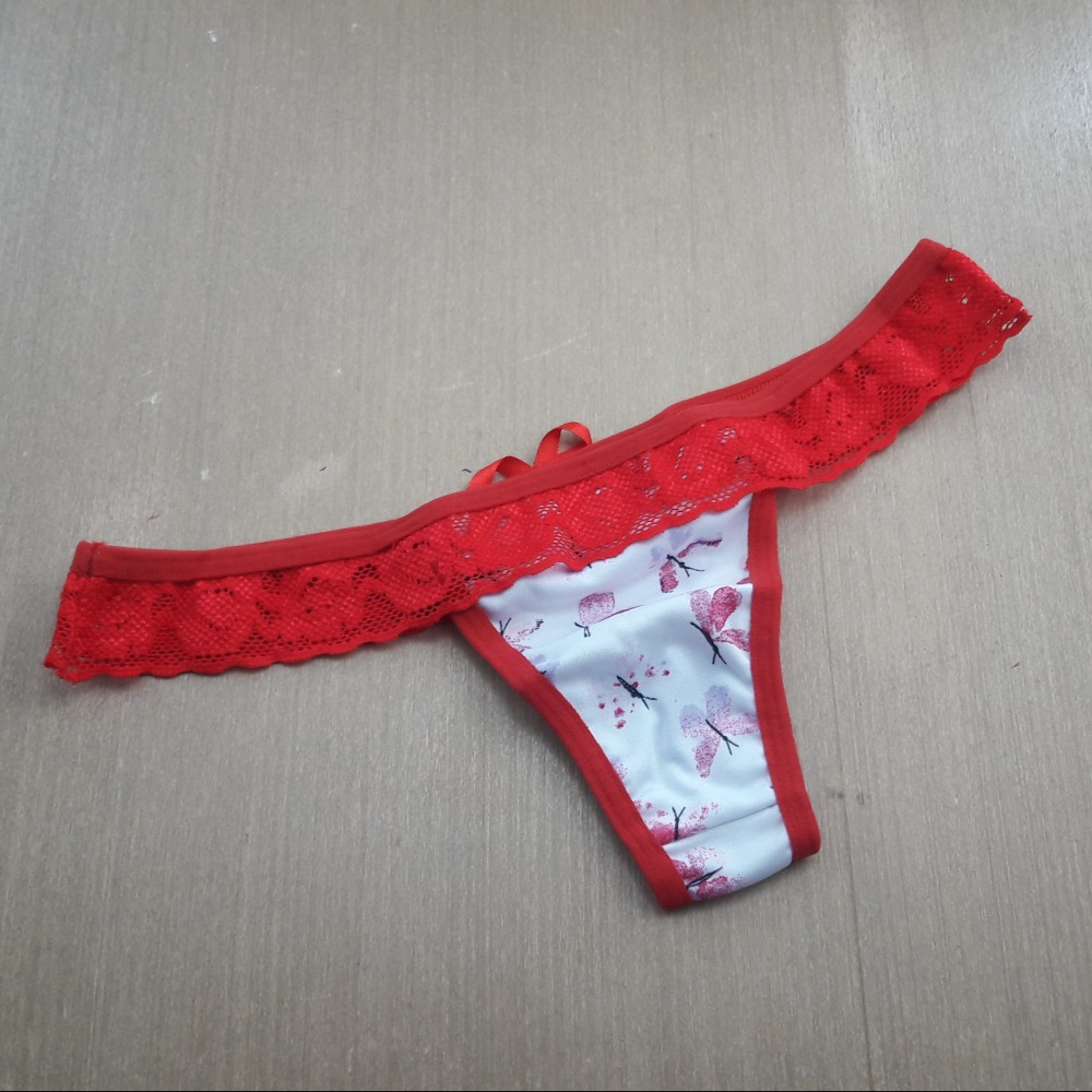 Tanga Fernanda Vis Vermelho/Estampas Variadas