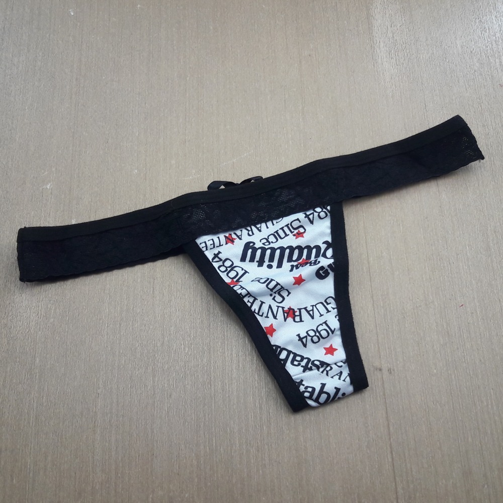 Tanga Fernanda Vis Preto/Estampas Variadas