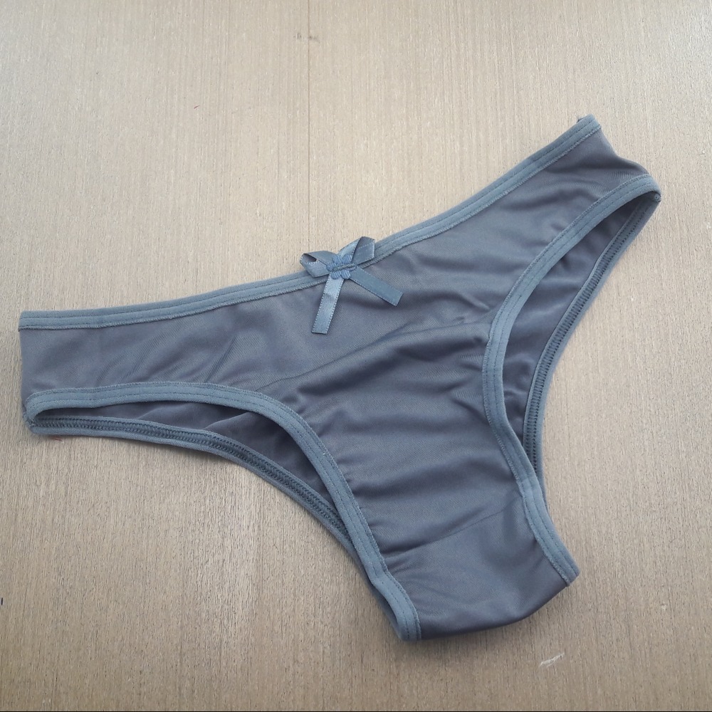 Tanga Bsica em Microfibra Chumbo
