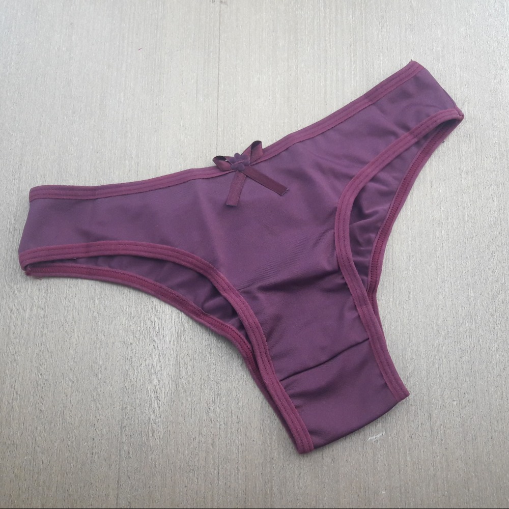 Tanga Bsica em Microfibra Vinho