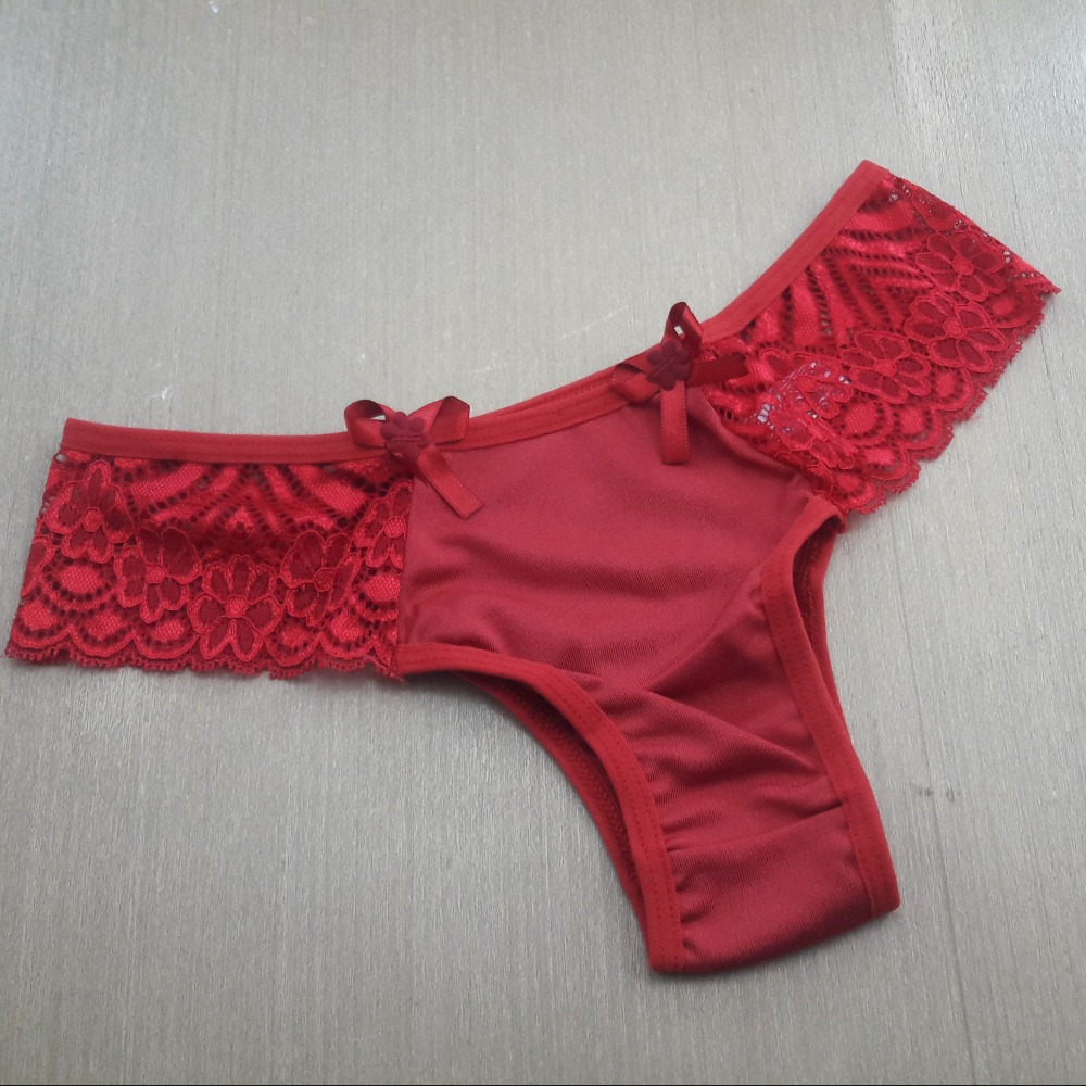 Tanga Tamires Lateral em Renda Rubi