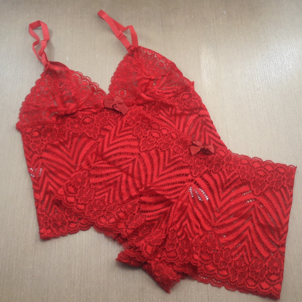 Conjunto Caleçon sem Bojo Rubi Conjunto Caleçon sem Bojo Rubi