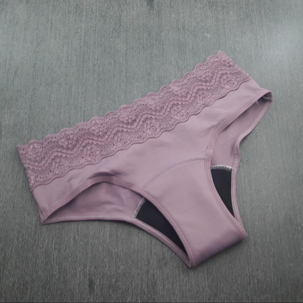 Cala Absorvente com Cintura em Renda Orqudea