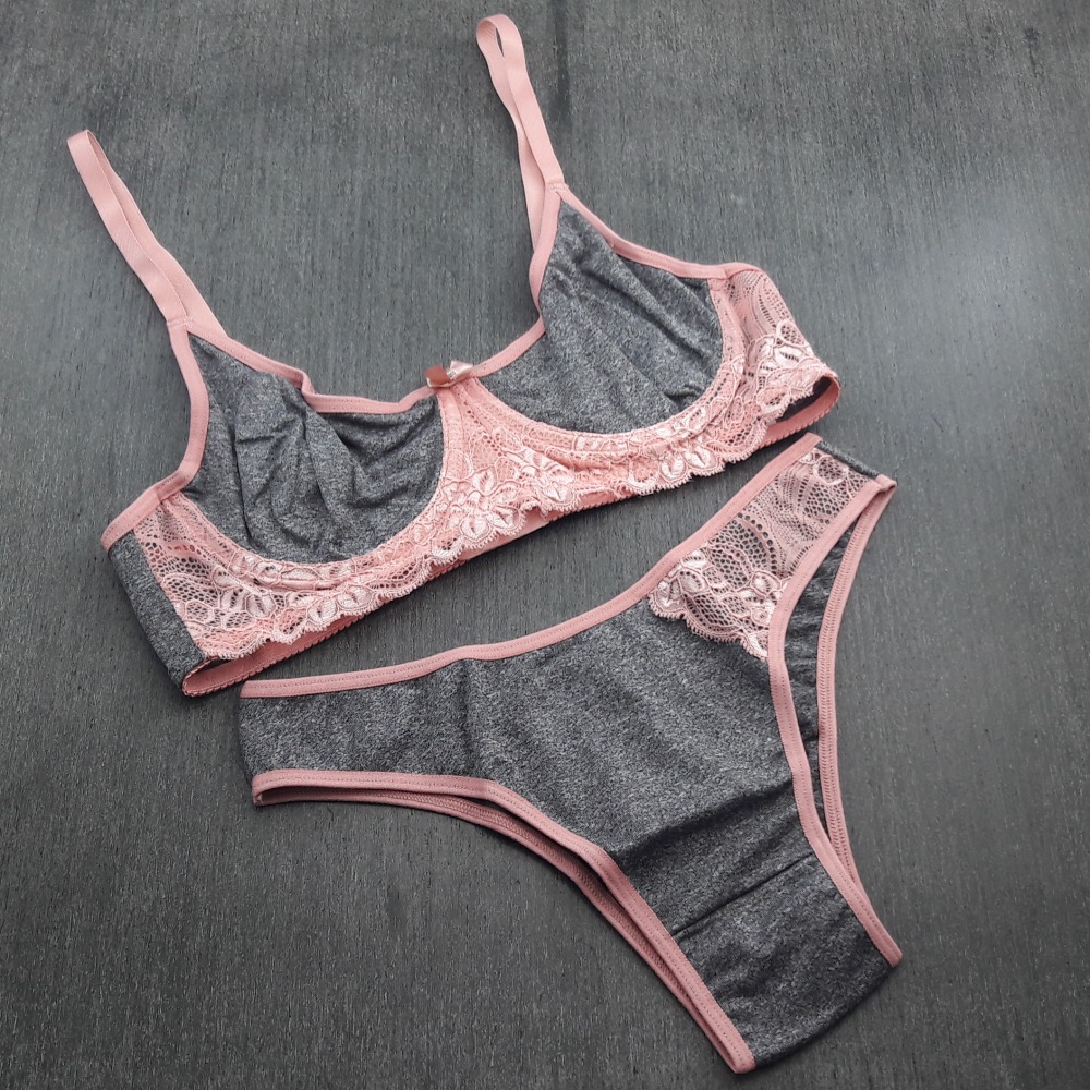Conjunto Mescla Sem Bojo com Arco Romance Conjunto Mescla Sem Bojo com Arco Romance