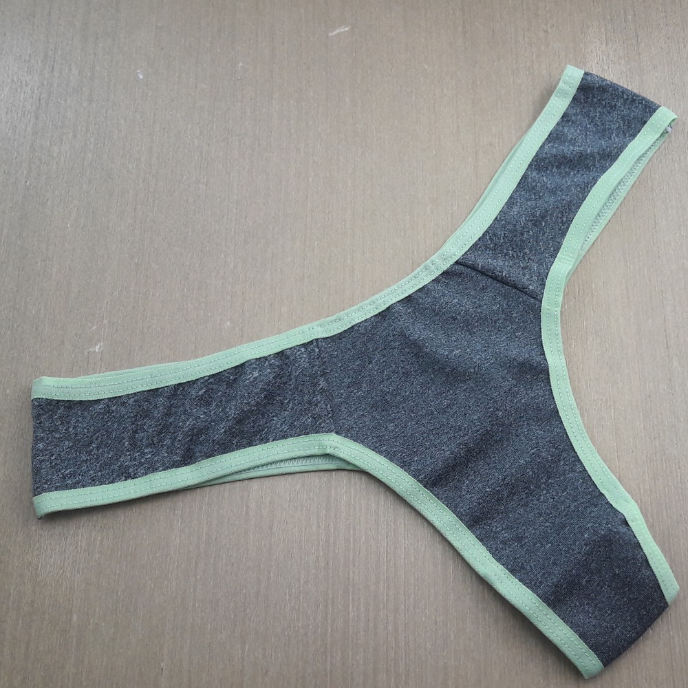 Tanga Bsica em Polister Vis Verde Limo/Mescla