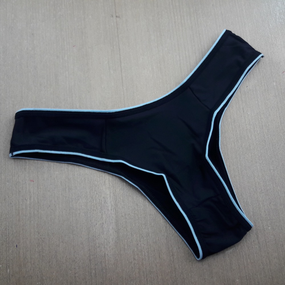 Tanga Mila Preto/Azul Beb