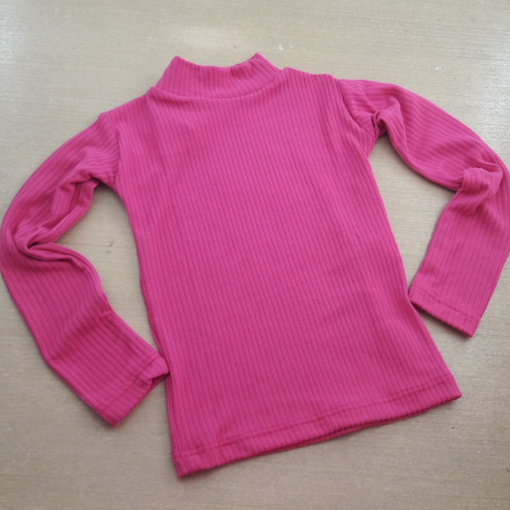 Blusa Infantil de Gola Feminina Rosa Pink