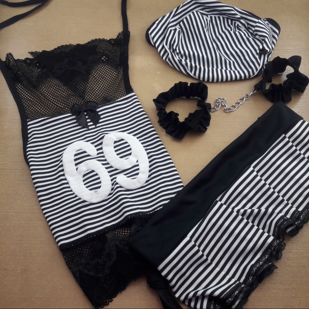 Fantasia Presidiria Preto/Listrado