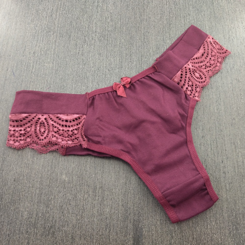 Tanga Mait em Suede Vinho