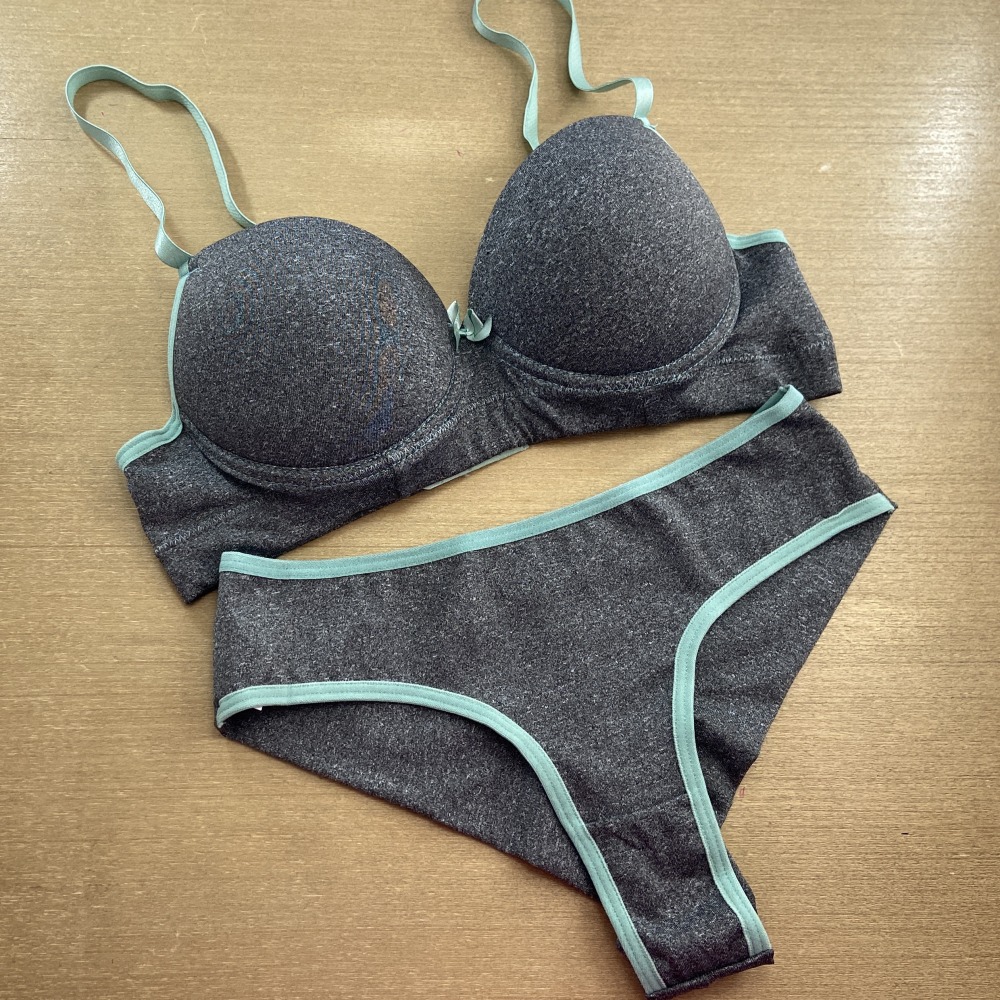 Conjunto Bsico Fio Duplo Mescla com Bojo e Arco Erva Doce