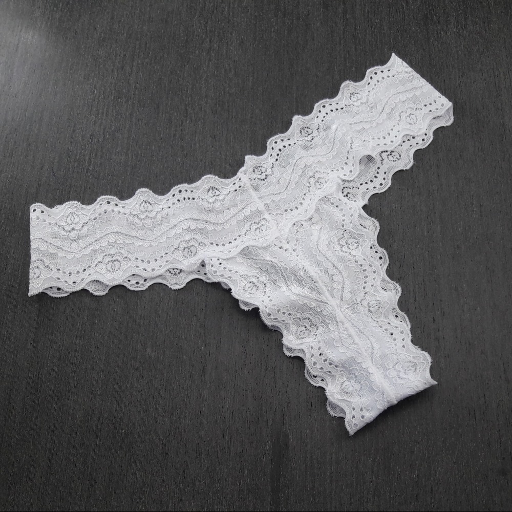Tanga sem Vis em Renda Branco