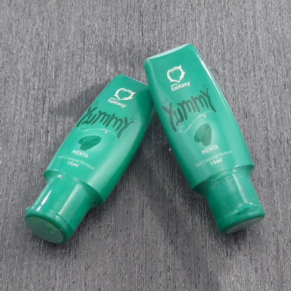 Yummy Menta Gel Lubrificante Trmico Beijvel Sem Cor