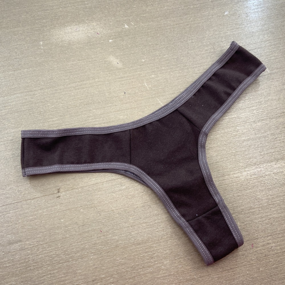 Tanga Fio Cotton Lisa Castanho