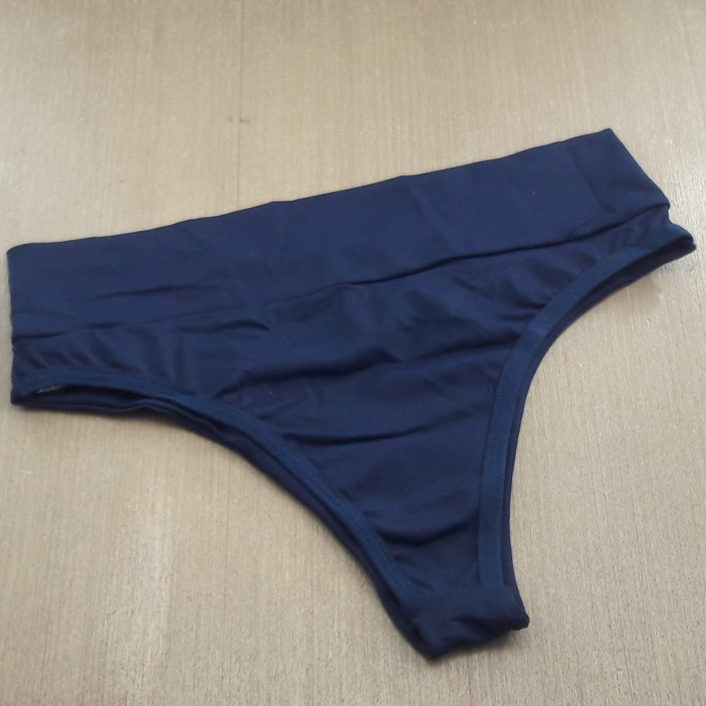 Calcinha Microfibra Cós Duplo e Costas Dupla Azul Marinho Calcinha Microfibra Cós Duplo e Costas Dupla Azul Marinho