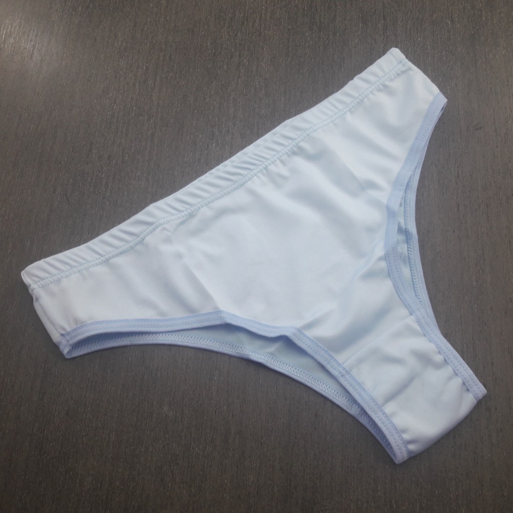 Tanga Bsica Confortvel com Elstico Embutido Azul Beb