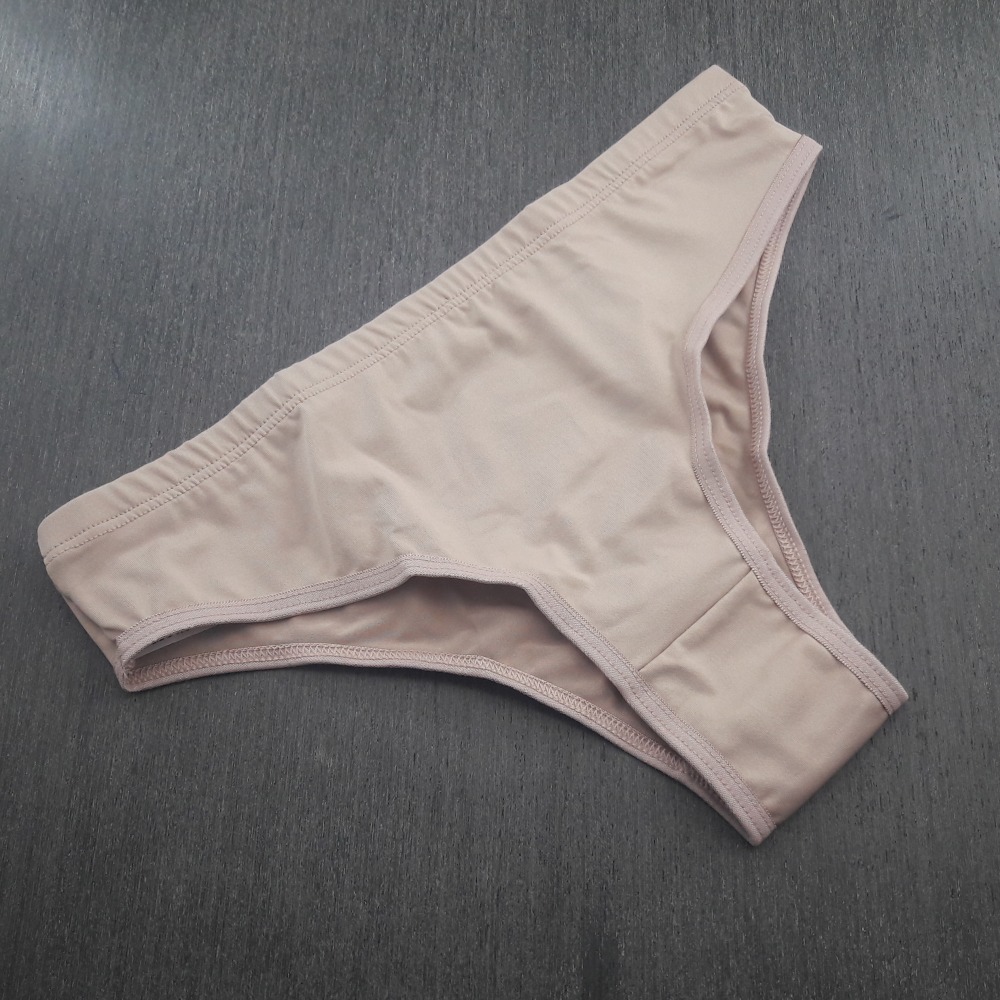 Tanga Bsica Confortvel com Elstico Embutido Chocolate