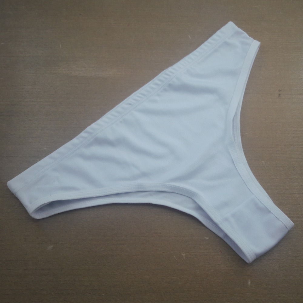 Tanga Bsica Confortvel com Elstico Embutido Branco
