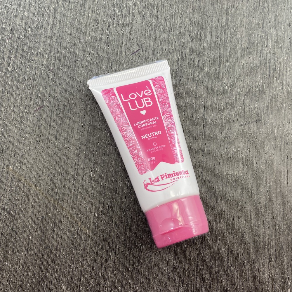Lubrificante Corporal Love Lub Neutro 60g Sem Cor