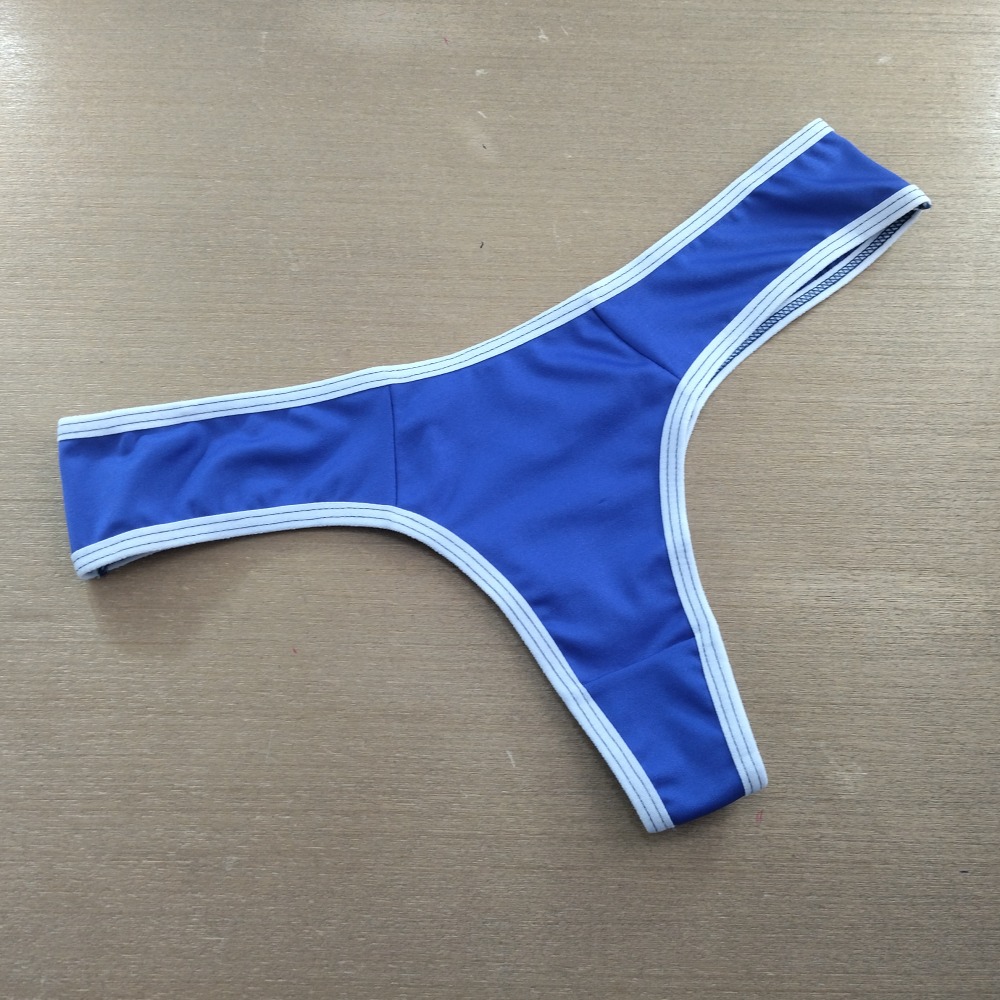 Tanga Bsica em Polister Vis Branco/Bic